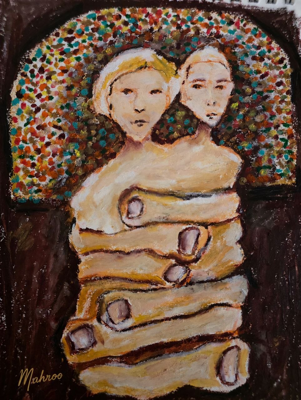 Held – 21×29, Oil pastel on paper