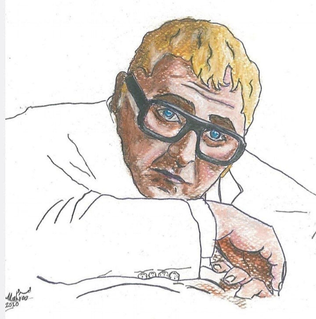 Alber Elbaz – 25×17, Watercolor on cardboard